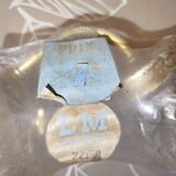 Pair of vintage molded glass wall sconces – 1960s – Condition of