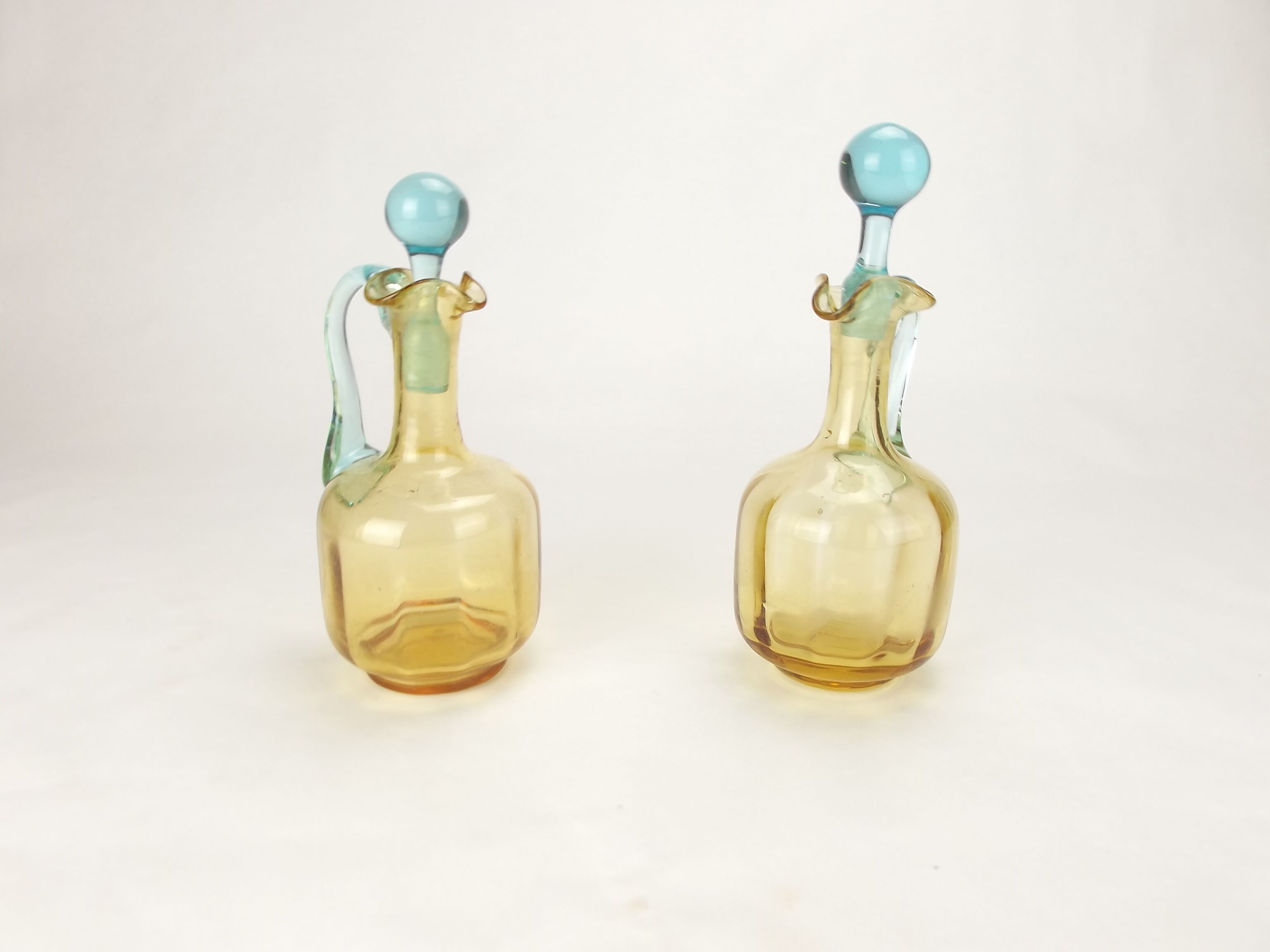 Old pair of George Sand decanters, Cristal de Portieux