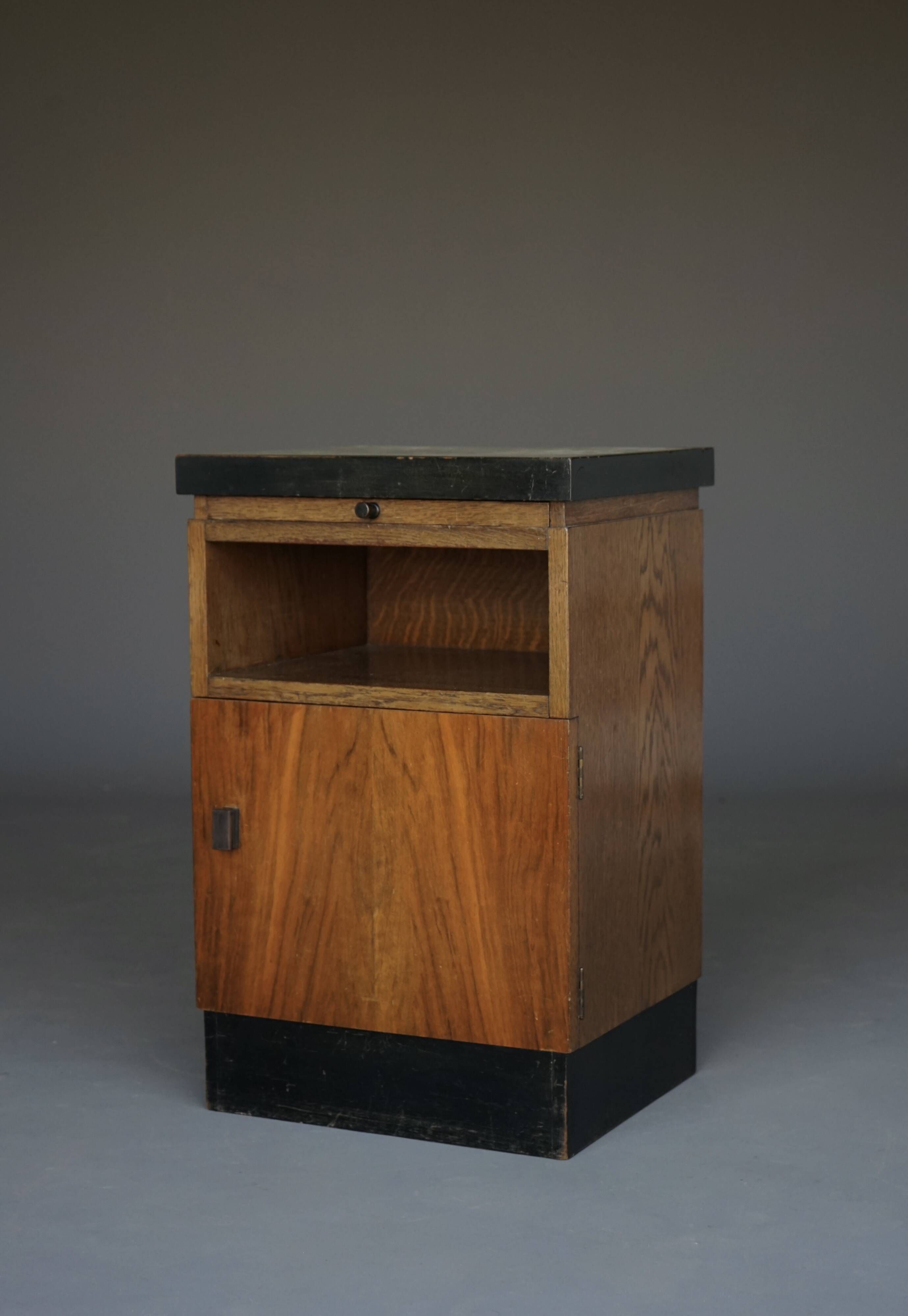 Art Deco or Haagse School Nightstand by H. Pander & zn., 1930s