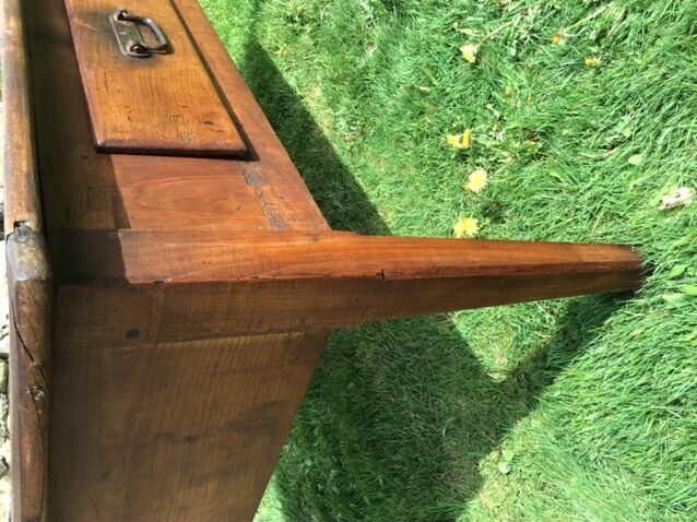 Solid wooden farm table mid-20th century