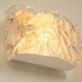 Pair of Murano glass wall sconces by Kaiser, Germany, 1970s.