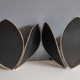 Black and gold wall lamps