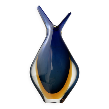 Fish Vase by Flavio Poli, Murano Glass, 1970