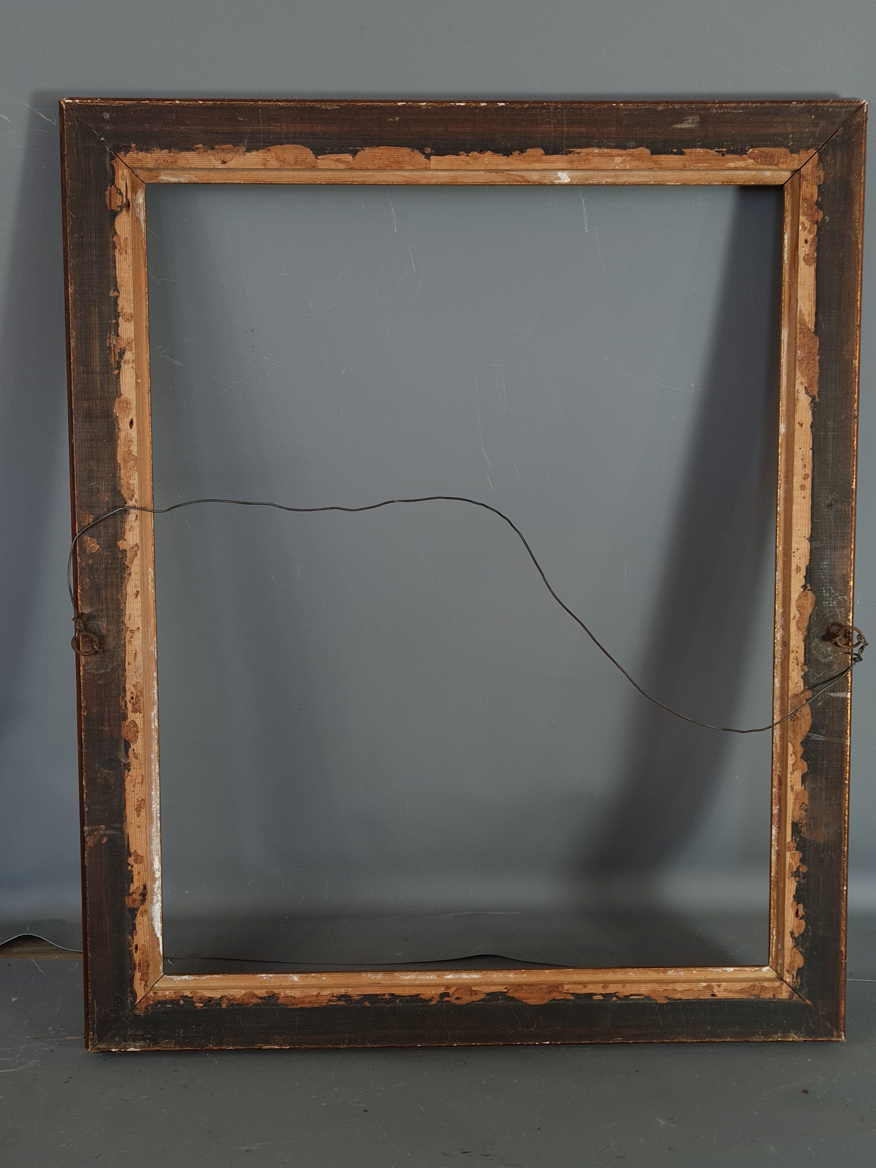 Old frame wood stucco gilding original 73x60 cm, foliage 61.3x48.8cm SB