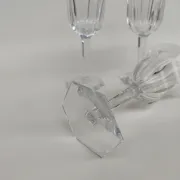 3 crystal glasses from Baccarat, Malmaison model. 17.5 cm.
