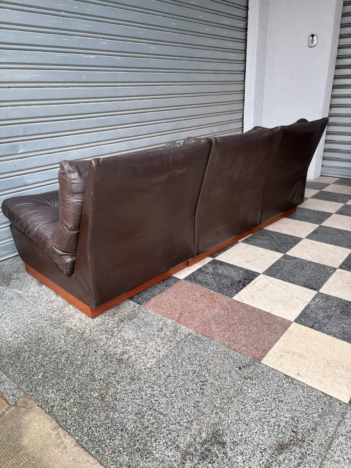 Chauffeuse cuir Roche Bobois