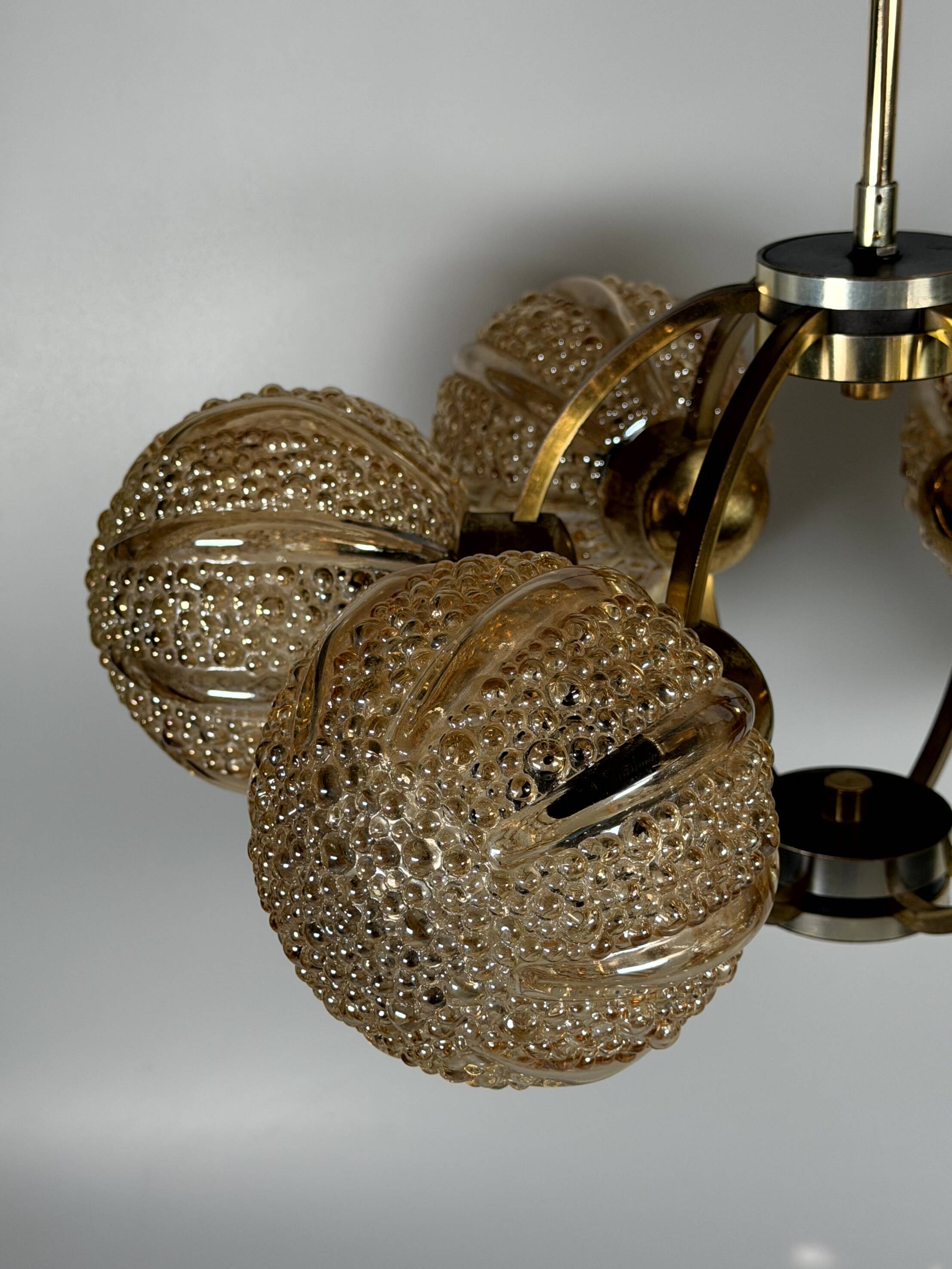 1960s 1970s 6-Light Sputnik Chandelier by Kaiser Leuchten Germany