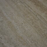 Round travertine table