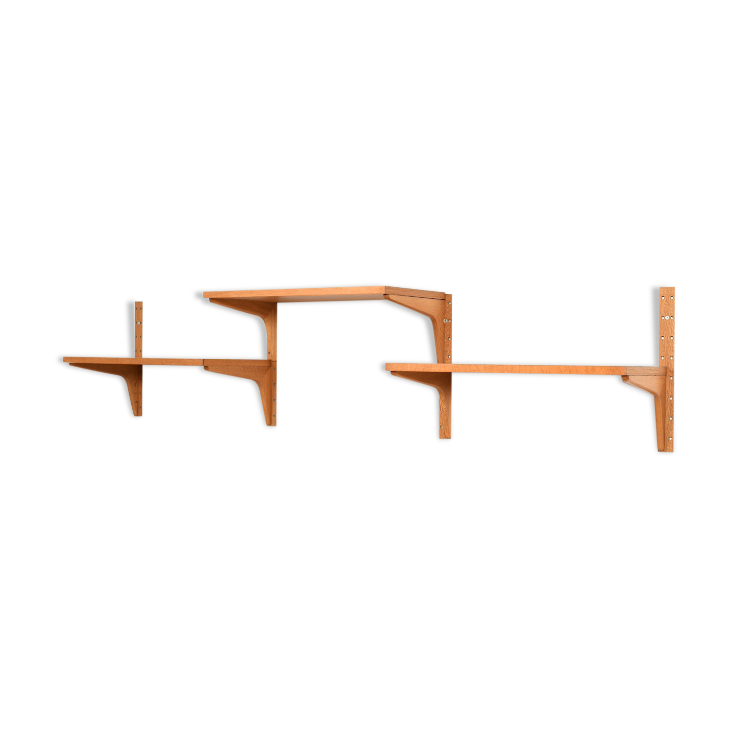 Hg furniture shelf system in oak 1960s