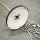 Lidokov Space Age Brass and Opaline Glass Floor Lamp, 1960s