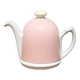 Vintage teapot, porcelain teapot and metal hat, teapot, kettle, infusion, kitchen