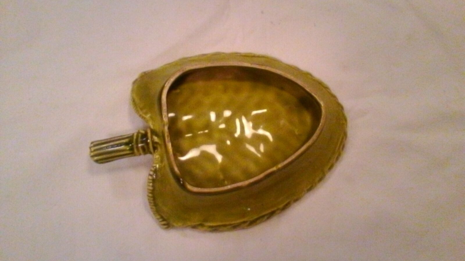 Vintage woven ceramic dish