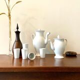 White porcelain coffee and tea set