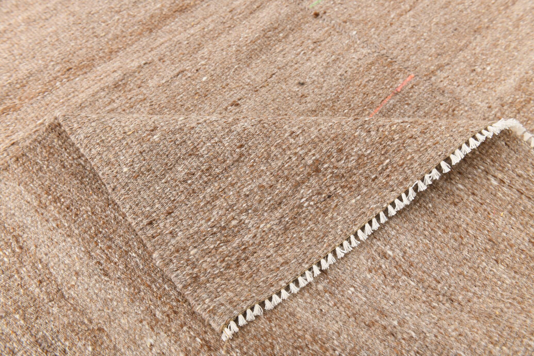 8x11 Bronze & Beige Vintage Kilim Rug, 241x350Cm
