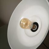 Paire de lampes suspensions émaillées 1950