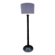 Vintage 1940s blackened wooden floor lamp
