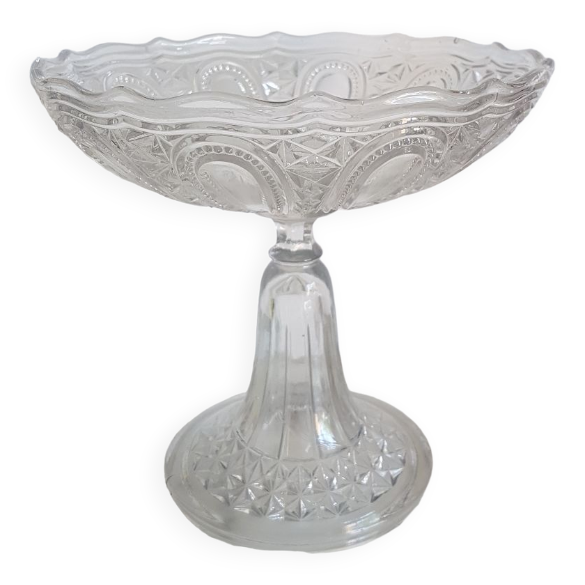 Cast glass stand cup