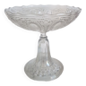 Coupe sur pied en verre moulé