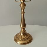 Art deco lamp in brass and opaline