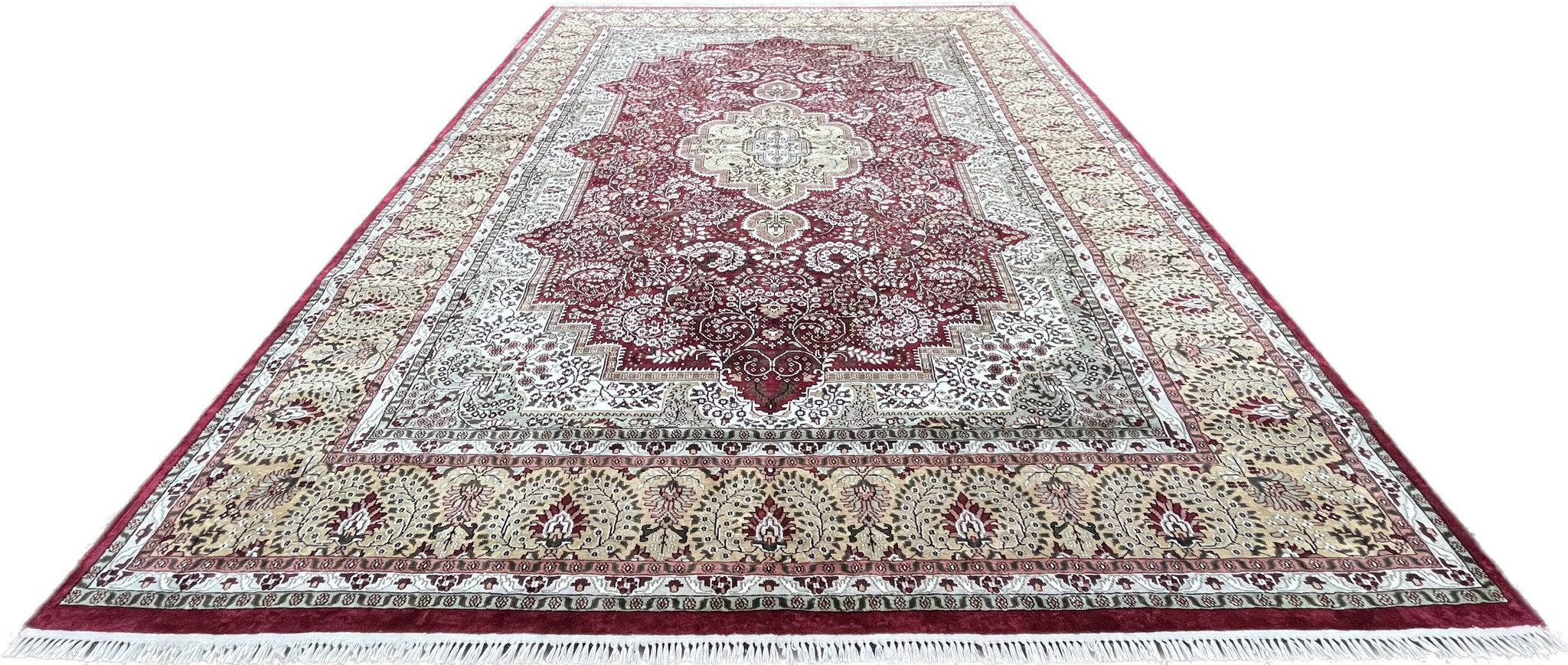 Pakistani carpet Silk wool 383x281cm