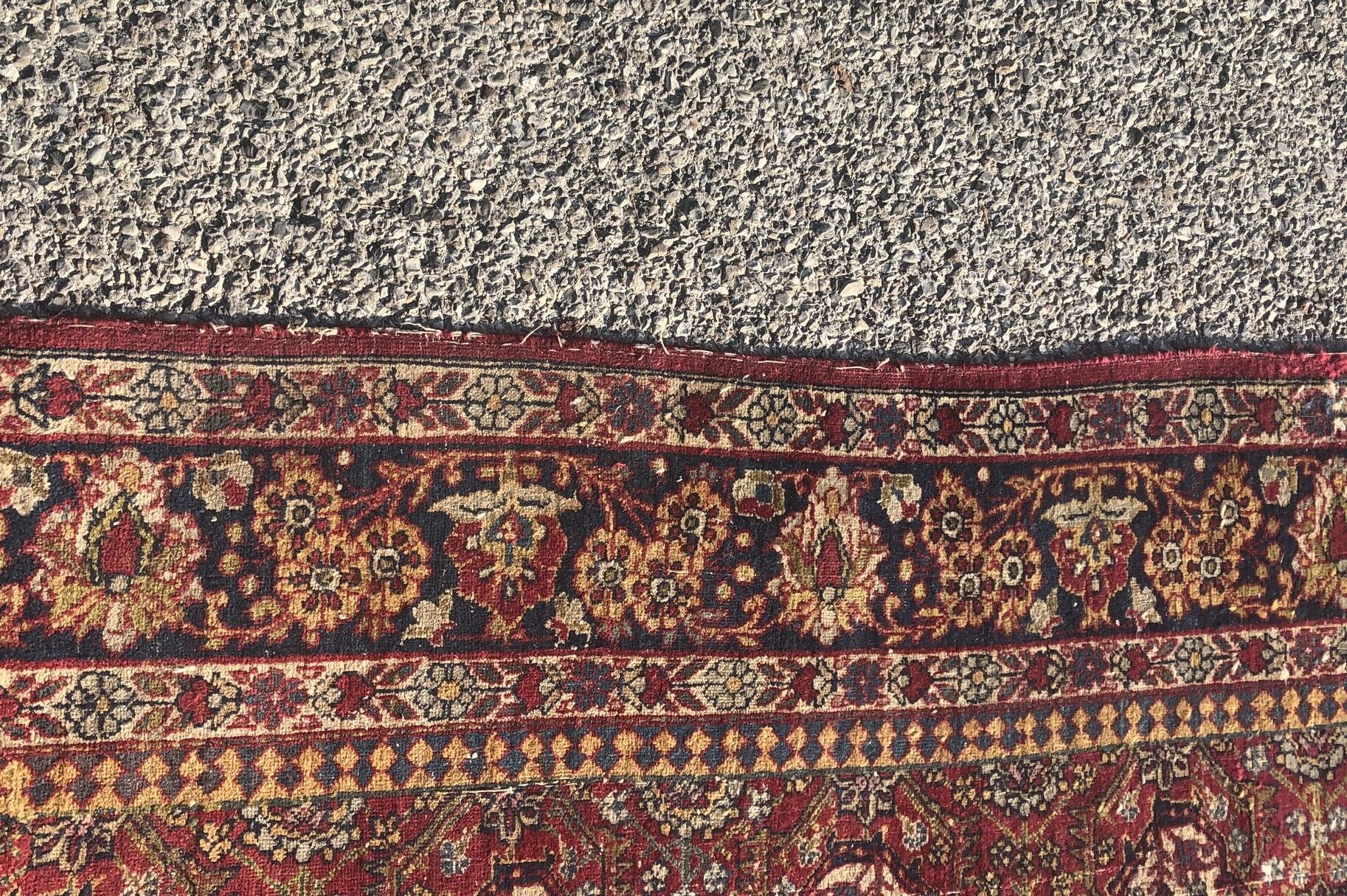 Tapis d'orient persan iran kirman 140x203cm