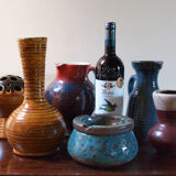 Ceramic pitcher of the potters of Accolay multicolored