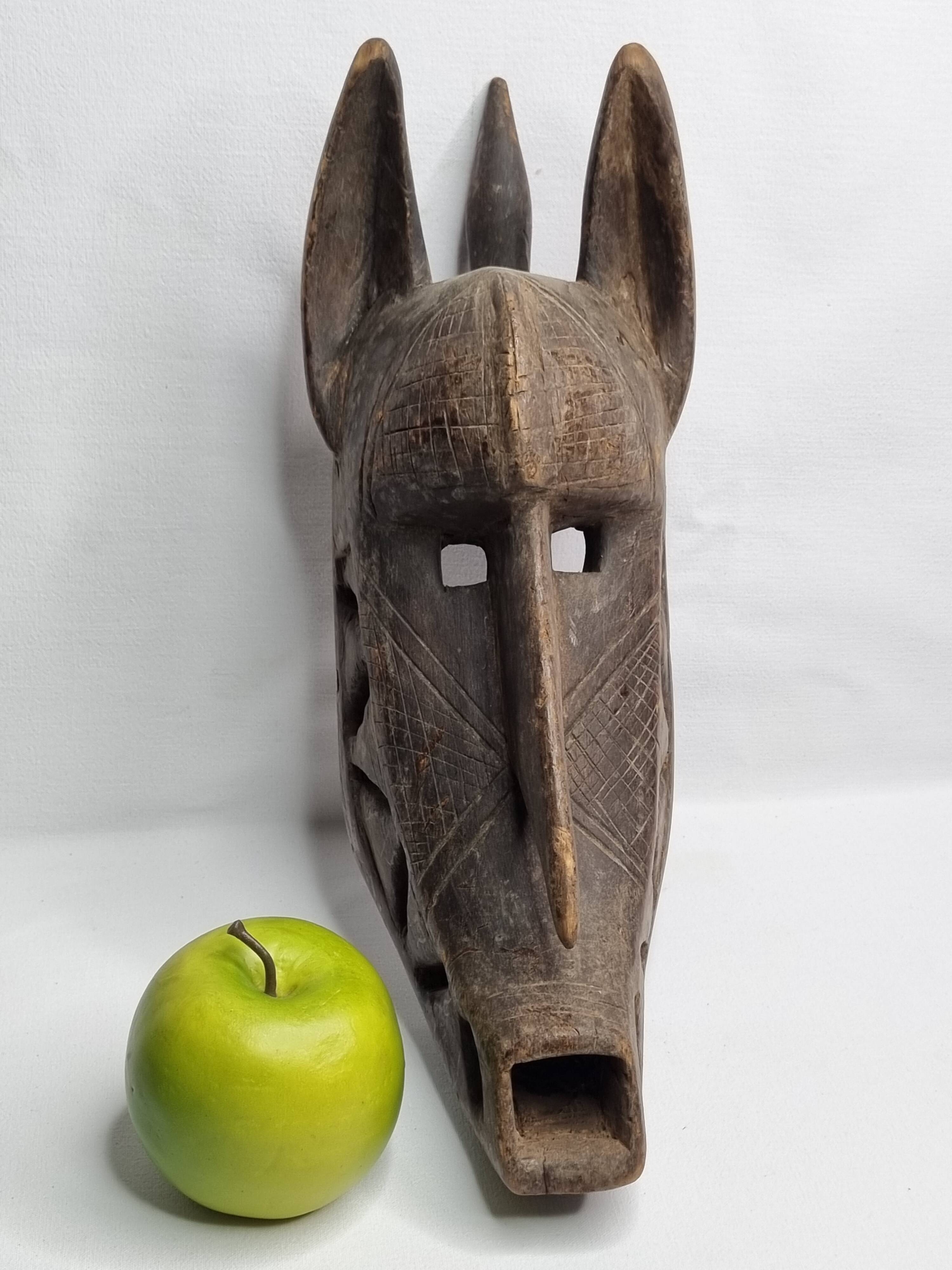 African Suruku mask from Koré, Bambara, Mali, mid-20th century