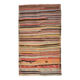 Tapis Kilim rayé rose et orange