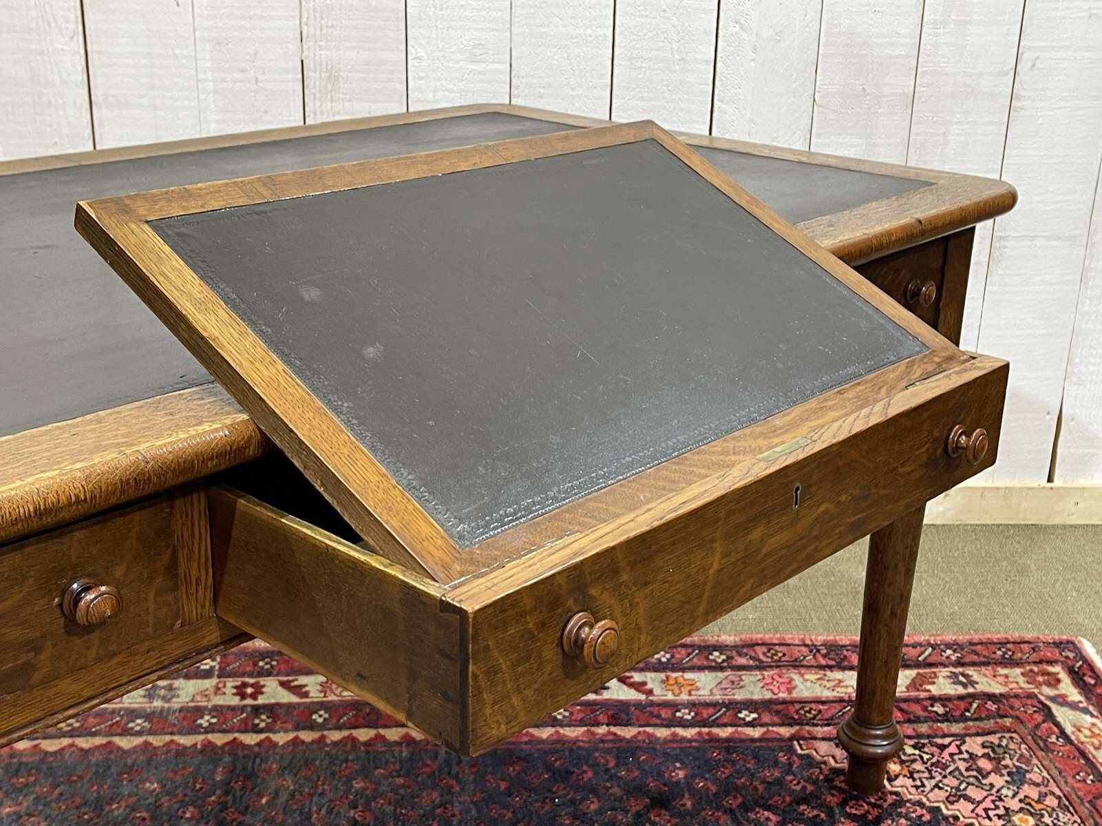 19th-century Victorian desk with writing surface