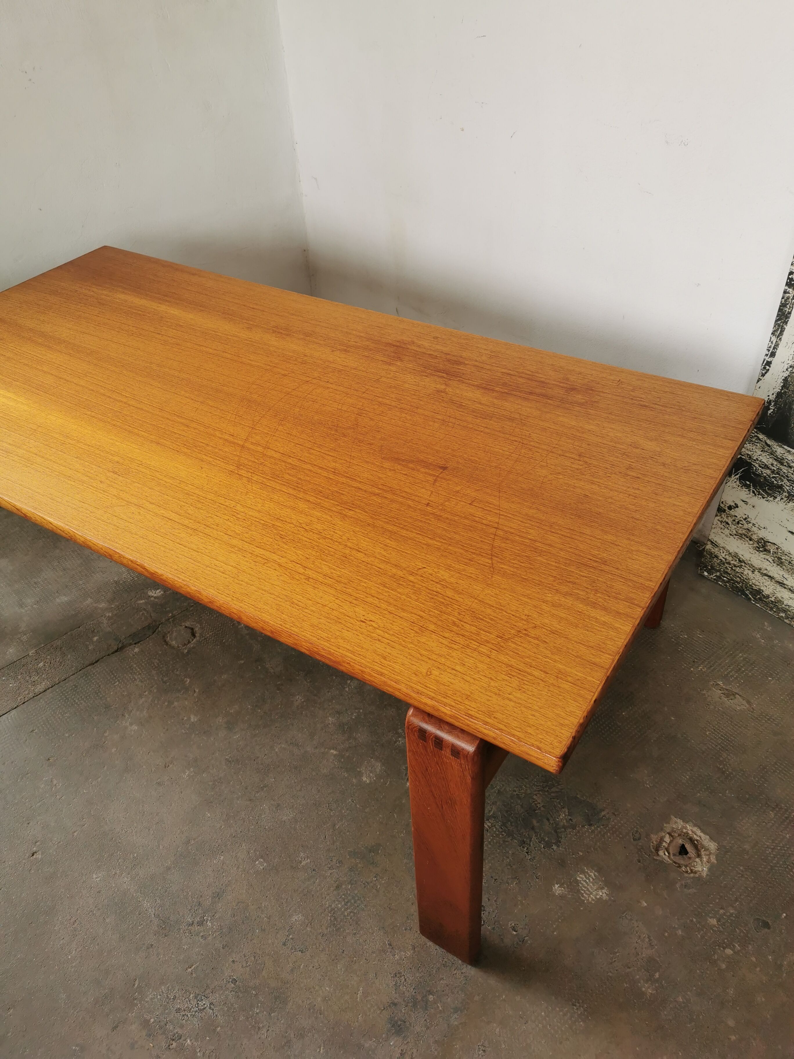 Scandinavian style teak coffee table