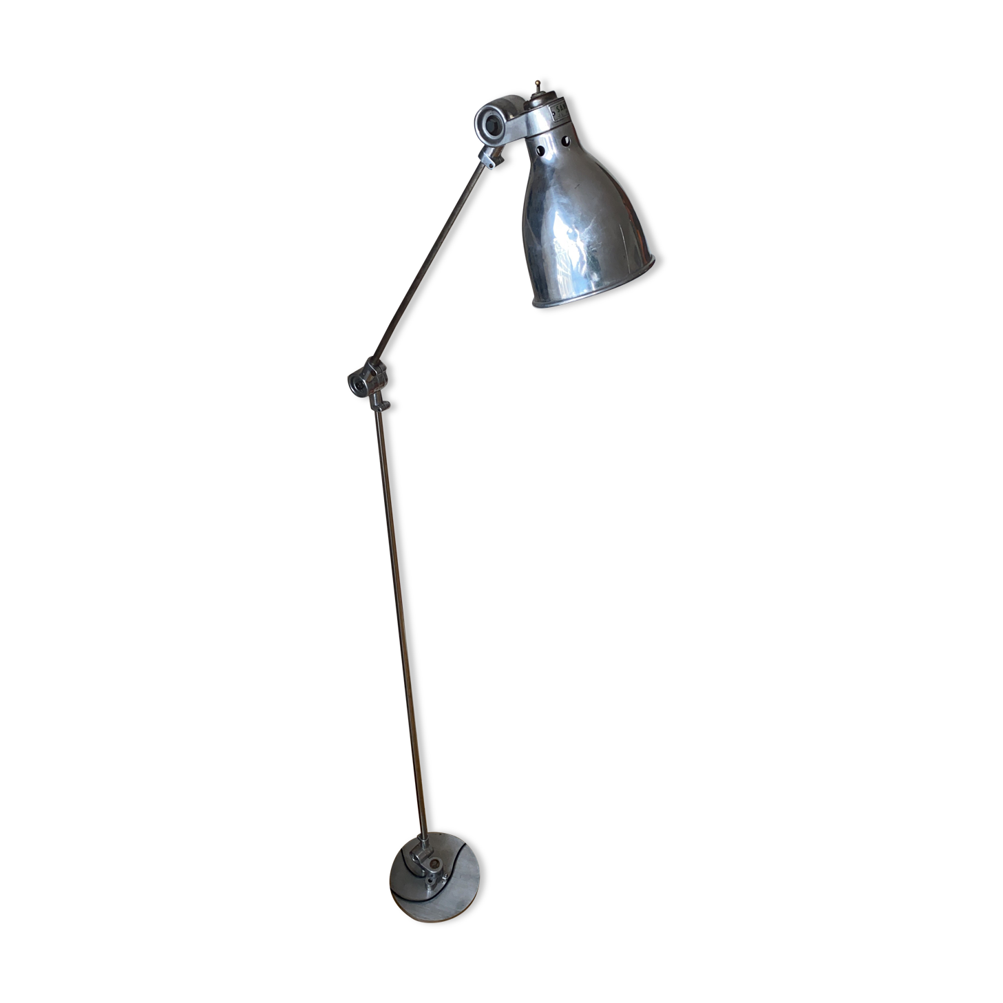 Large workshop floor lamp, articulated manufacture SANFIL J.L. PARIS circa 1945