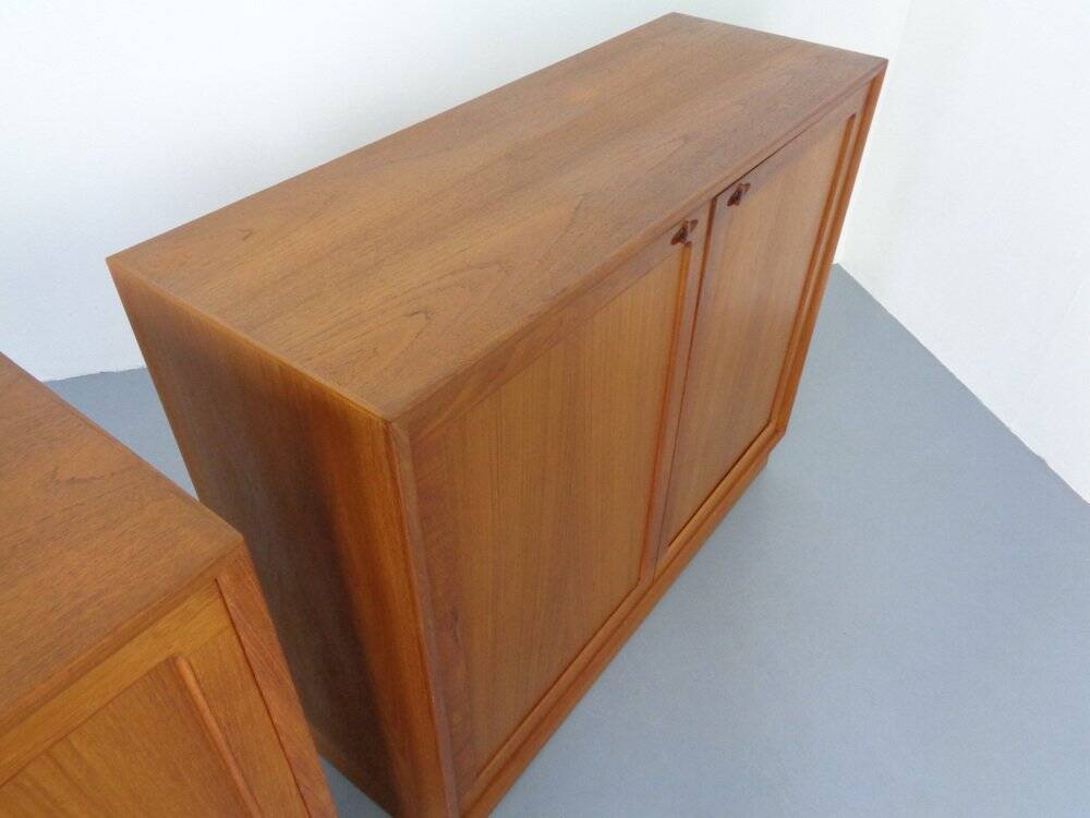 Large teak chest by H. W. Klein for Bramin, 1960s