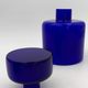 Set of glass bottles, toilet pad, Klein blue - 20th century