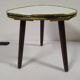 Tripode en formica repose plante - blanc - vintage
