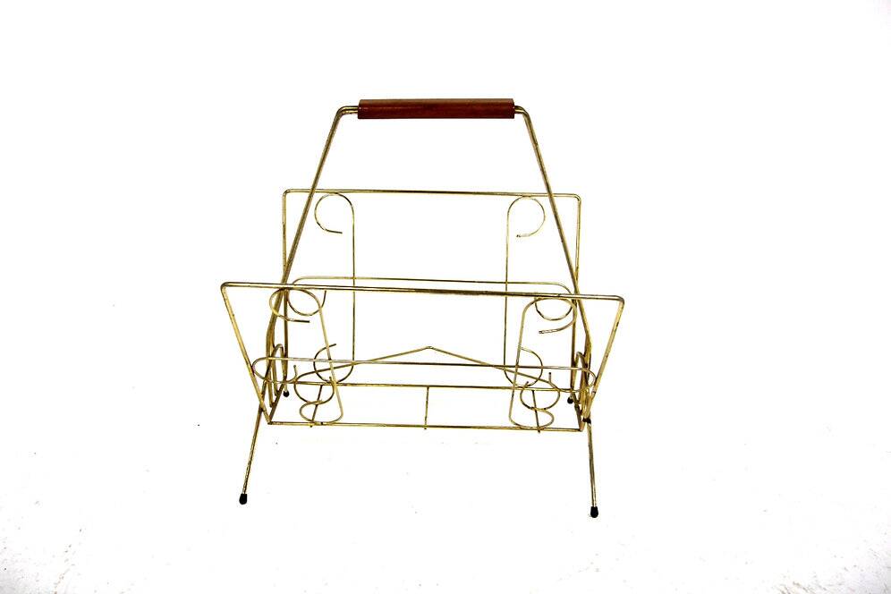 Porte-revues scandinave en métal, Suède, 1960