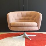Vintage Scandinavian swivel armchair from the 70s