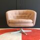 Fauteuil pivotant scandinave vintage des années 70