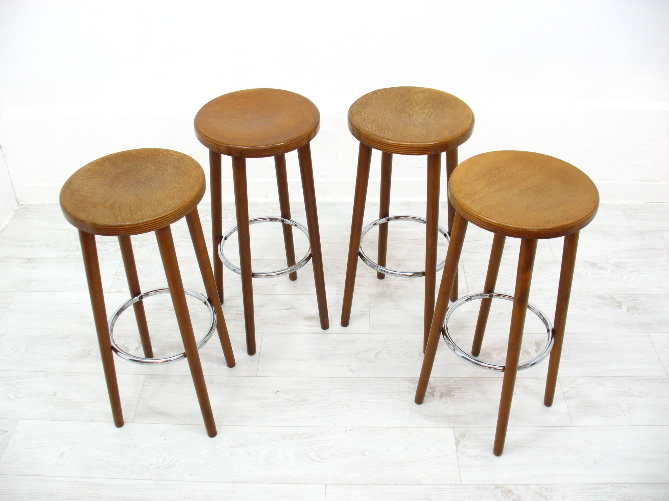 4 bar stools, 1970s