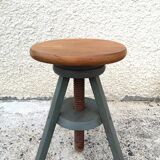 Screw industrial workshop stool patina vintage