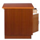 Vintage trading counter in wood and formica orange 1960