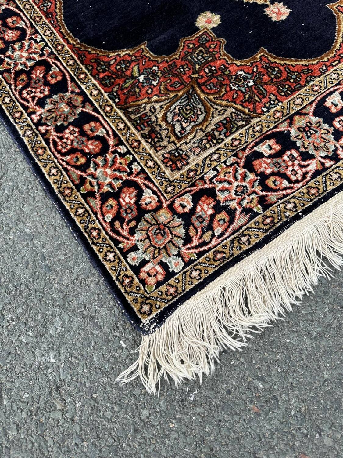 Persian silk rug