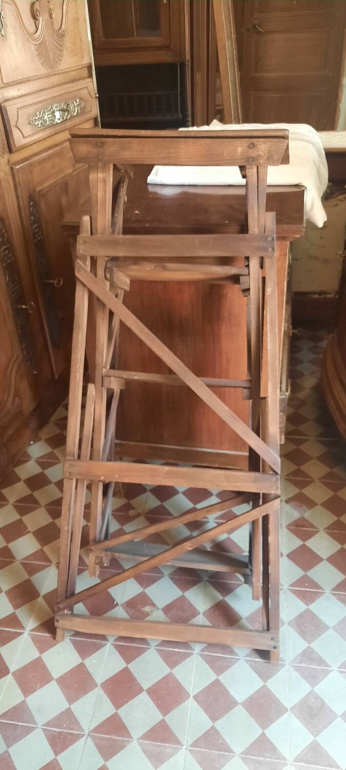 Antique wooden stepladder