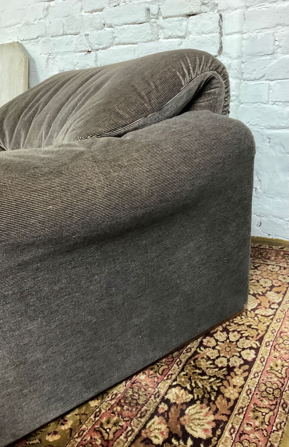 Maralunga armchair and Ottoman by Vico Magistretti 70s