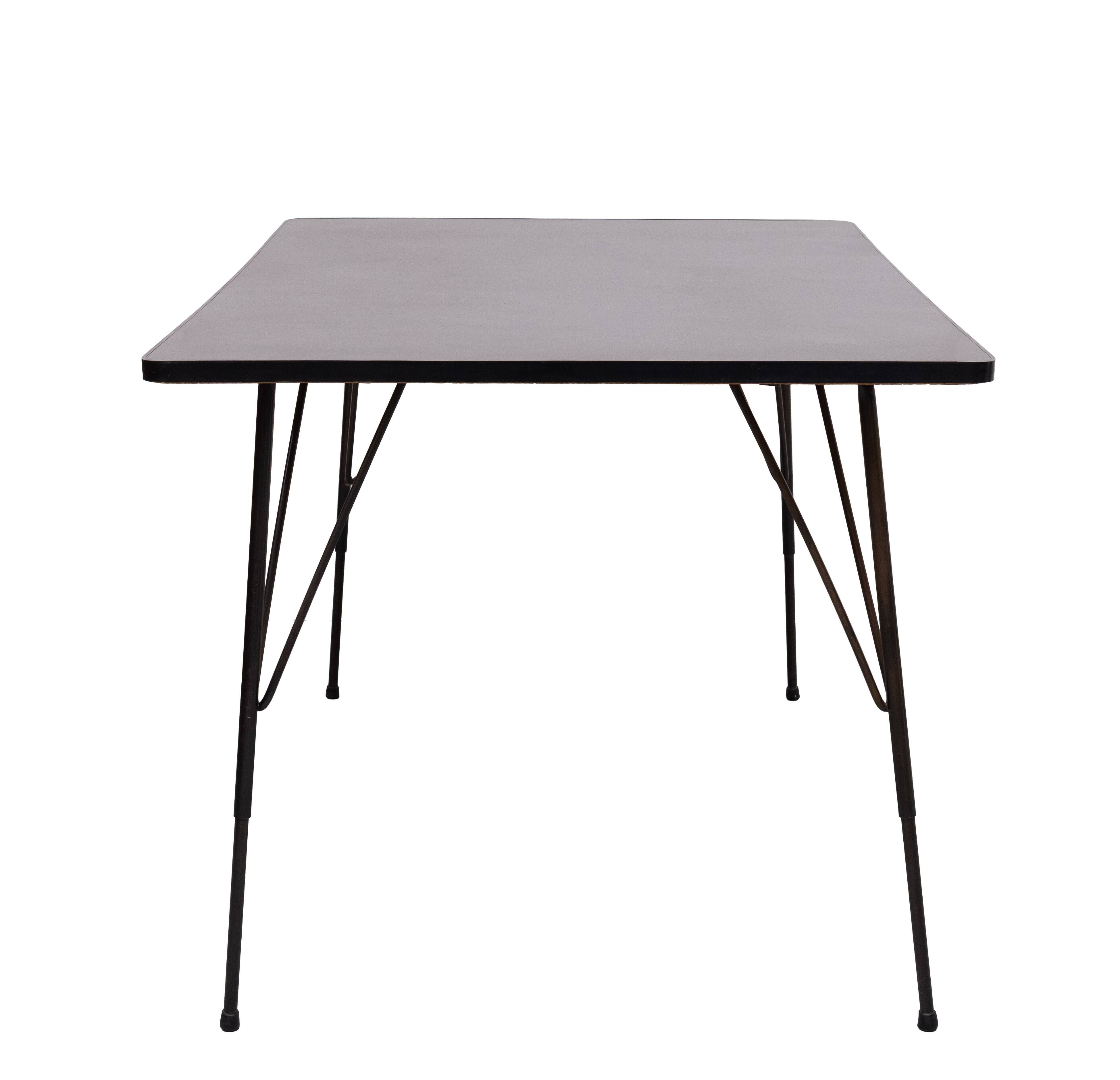 1950s Adjustable dining / coffee table by Rudolf Wolf for Elsrijk, Holland