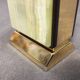 Collector Table Lighter SAROME Vintage Electric Gold Metal & Alabaster Chic