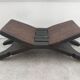 Small Mexican footrest attributed to Don Shoemaker.