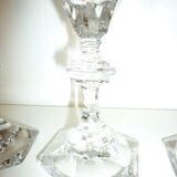3 empire crystal glasses
