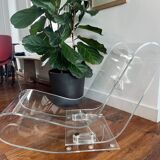 Fauteuil long design transparent
