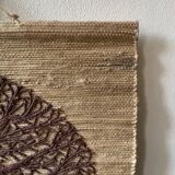Large woven wall tapestry made of fibers Tree of Life