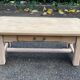 Renovated oak monastery farmhouse coffee table with drawer